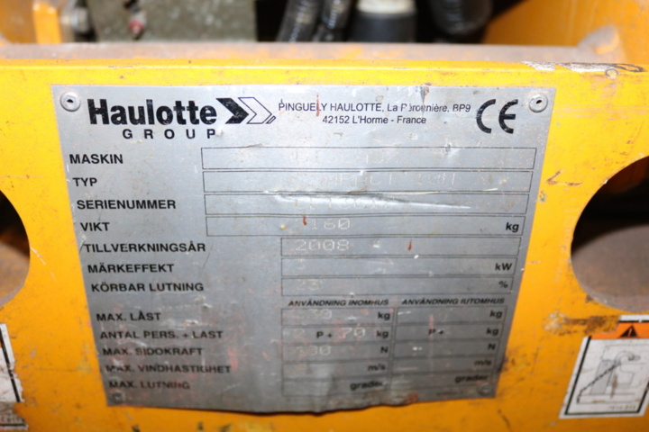 1265086-9 Scissor lift Haulotte Compact 10N (Renovation object)