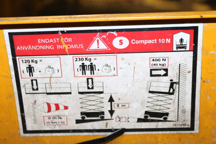 1265086-16 Scissor lift Haulotte Compact 10N (Renovation object)
