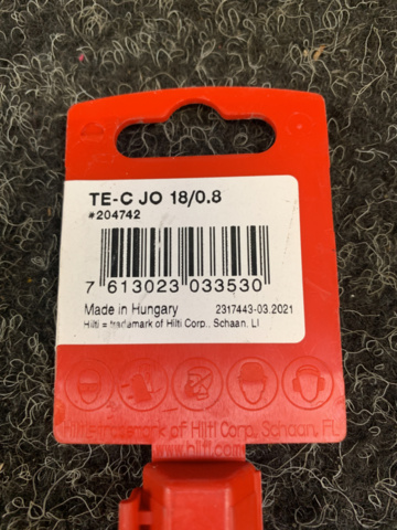 1272840-3 2 joint chisels Hilti TE-C JO 18/0.8