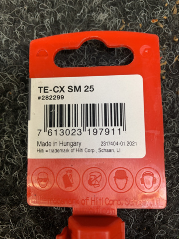 1272841-4 4 point chisels Hilti TE-CX SM 25