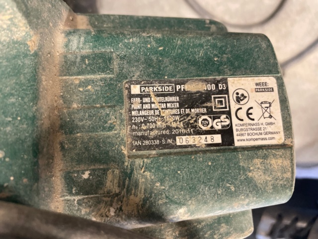 1225611-4 3st mixerstavar, 1 mixermaskin utan visp