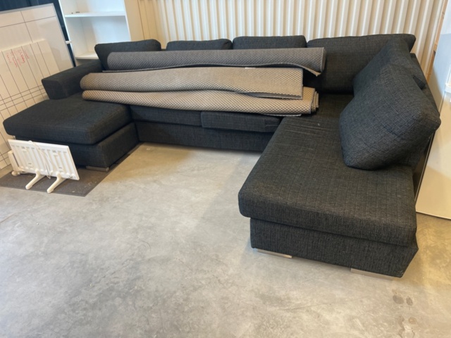 1225614-1 Loungesoffa, 3st mattor och litet element