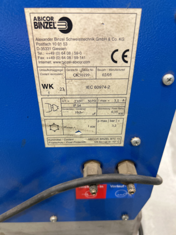 1250612-2 Vattenkylare till svets Abicor binzel WK 23