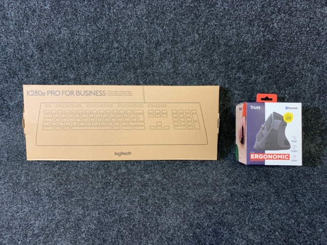 1094093-1 1 pc Keyboard Logitech K280e & 1 pc Wireless mouse Trust Voxx