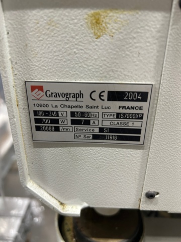 1250624-8 Engraving cutter Gravograph IS7000xp, 2004
