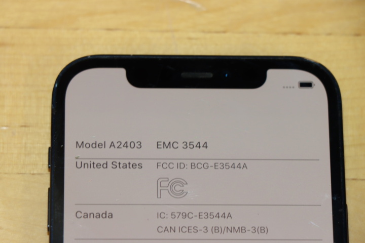 1173873-8 iPhone 12 64GB model A2403