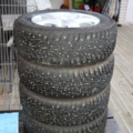 1173887-2 Studded tires 195/65 R15 95T / Alloy wheels, VW Golf etc.
