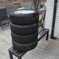 1173887-3 Studded tires 195/65 R15 95T / Alloy wheels, VW Golf etc.