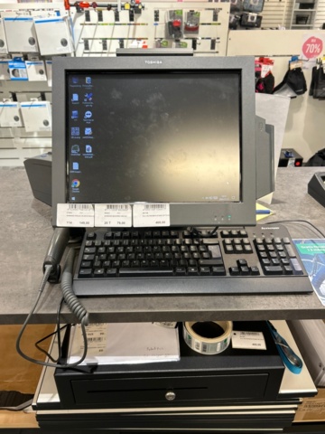 1224809-1 Cash register Toshiba, receipt printer, cash drawer, not card terminal