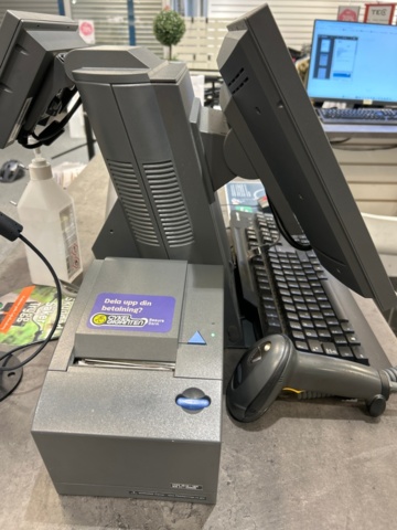 1224809-2 Cash register Toshiba, receipt printer, cash drawer, not card terminal