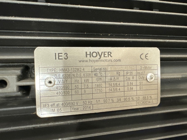 1276471-2 Hoyer electric motor (10) 7.5-9kw (10)