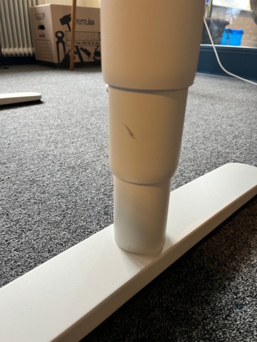 1277013-6 BEKANT Desk sit/stand, white with oak colored top 120x80 cm: