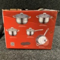 1276966-4 12-piece saucepan set with glass lid - Royalty Line
