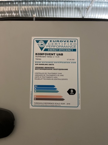 1269746-7 Ventilation system Komfovent Verso Pro -2019