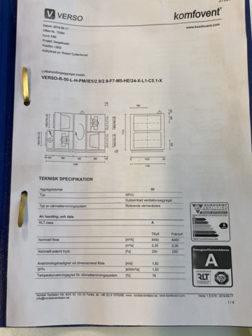 1269746-21 Ventilation system Komfovent Verso Pro -2019