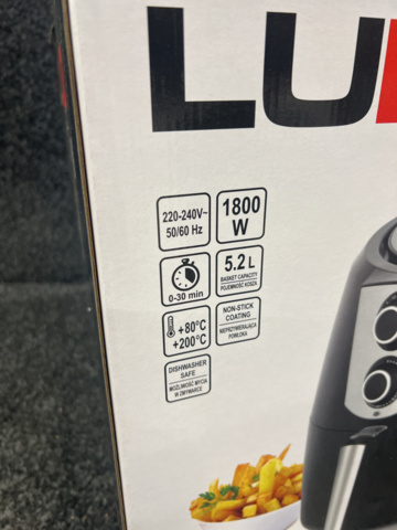 1277531-5 Airfryer 5.2L 1800W 67573, Lund