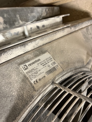 1269750-6 Fläktluftvärmare Reventon HC45-3S