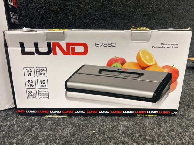 1279295-2 Vacuum sealer, cotton candy machine & hand blender, Lund