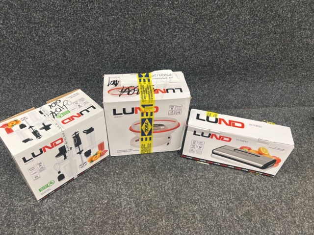 1279295-5 Vacuum sealer, cotton candy machine & hand blender, Lund