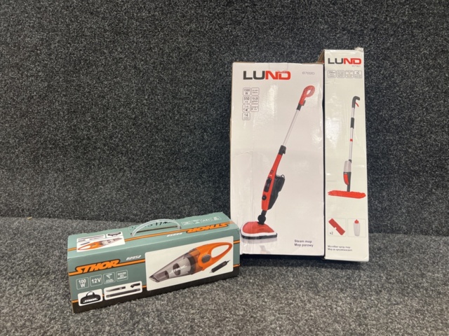 1279300-1 Steam mop, spray mop & car vacuum cleaner, Lund & Sthor