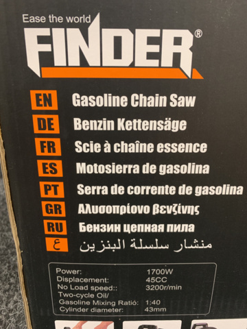 1279775-3 Motorsåg Finder 197278 - bensin