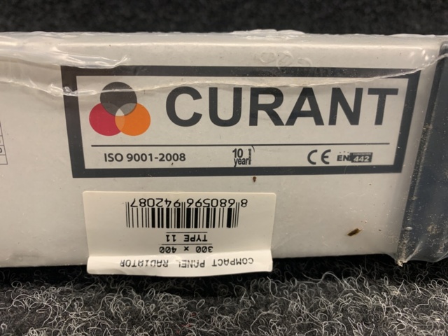 1279829-2 Panel radiator Curant CK Kompakt Type 11 300x400mm (HxL)