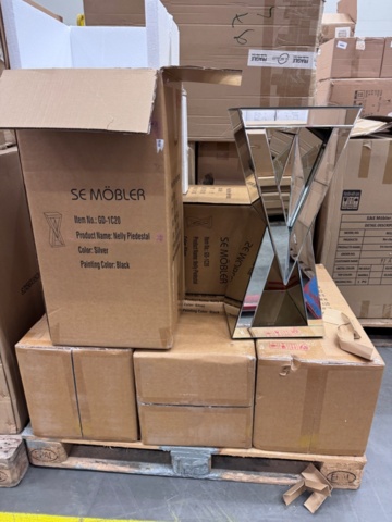 1240736-1 Pedistal Nelly, Mirror, 5pcs - SE Furniture