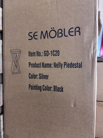 1240736-5 Pedistal Nelly, Mirror, 5pcs - SE Furniture