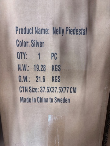 1240736-6 Pedistal Nelly, Mirror, 5pcs - SE Furniture