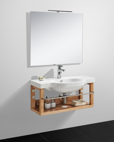 1281179-2 Skåne 120 cm Chest of drawers and washbasin - SW920 + sw920-2