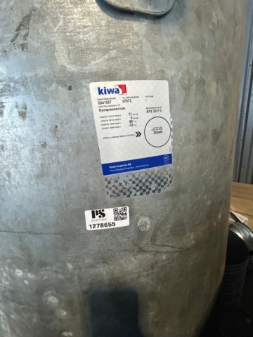 1278655-3 Pressure tank Atlas Copco