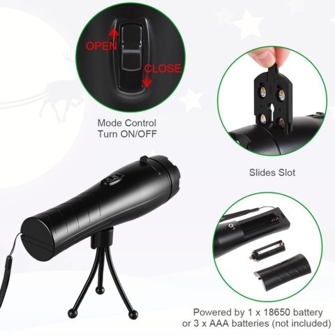 1269610-4 Projector, handheld LED with printed circuit board - Shipping included