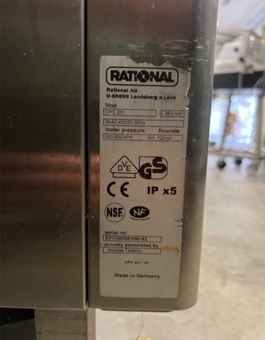 1250895-4 Oven Rational CPC 201