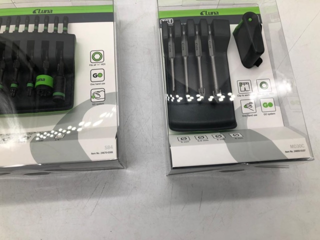1281720-2 5 pcs Luna Go bit sets + 1 pc belt clip, MB1, MB11, MB2, MD30C, SB4, SMLC - Shipping included