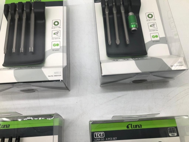 1281720-4 5 pcs Luna Go bit sets + 1 pc belt clip, MB1, MB11, MB2, MD30C, SB4, SMLC - Shipping included
