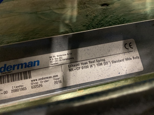 1282257-5 Exhaust hose reel Nederman