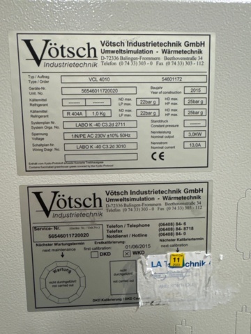 1282295-7 Vötsch VCL 4010
