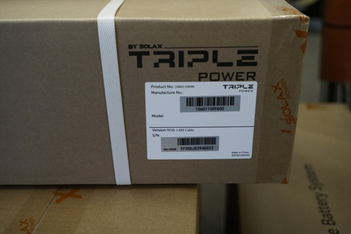 1254943-13 Battery system, Solax Triple Power, 6.2 kWh