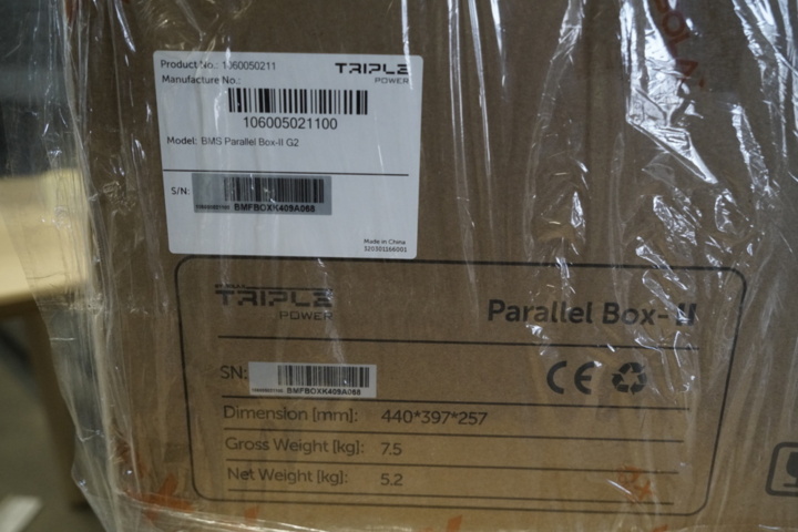 1254943-15 Battery system, Solax Triple Power, 6.2 kWh