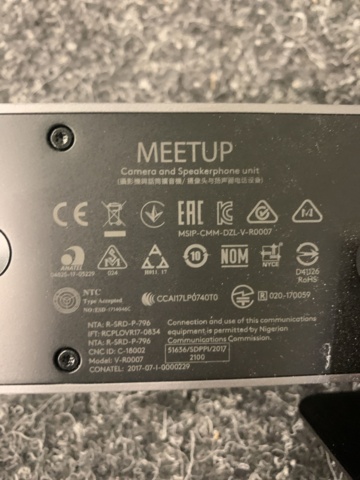 1283141-10 Video conference system Logitech Meetup with 49" Samsung Display screen