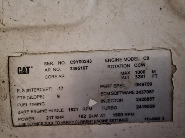 1143439-9 Auxiliary engines 2 pcs with many accessories - CAT C9 (CCW)