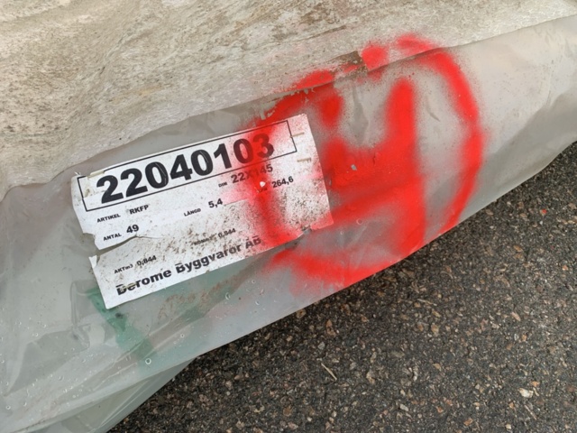 1096210-5 About 49 pcs. Straight-edged seam untreated 22x145x5400mm