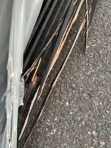 1096211-6 About 125 pcs Straight-edged fold 22x148x4800mm, black