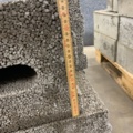 1283300-18 2 pallets Light clinker blocks/retaining stones, Leca