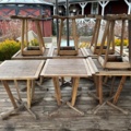 1255056-1 Teak table for outdoor dining, 10 pieces, Jutlandia