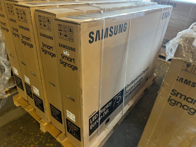 1283545-2 New/unused LED Monitor 1 pc Samsung QH75R 75" 4K