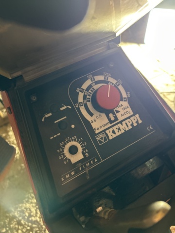 1249259-3 Welding with hose package and gas bottle - Kemppi Kempomat 1800