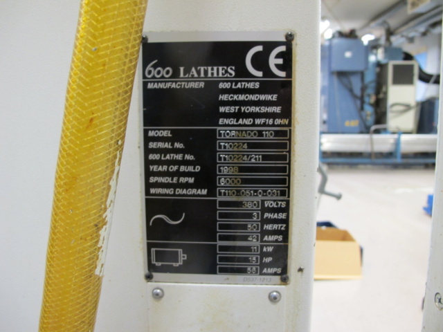 835069-27 CNC lathe Colchester Tornado 110 with bar feeder