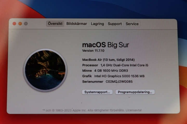 1173894-4 Apple MacBook Air 2014 13 inch