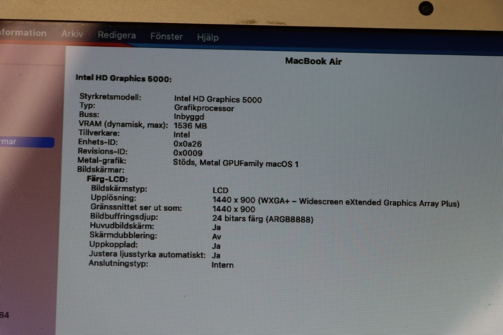 1173894-8 Apple MacBook Air 2014 13 inch